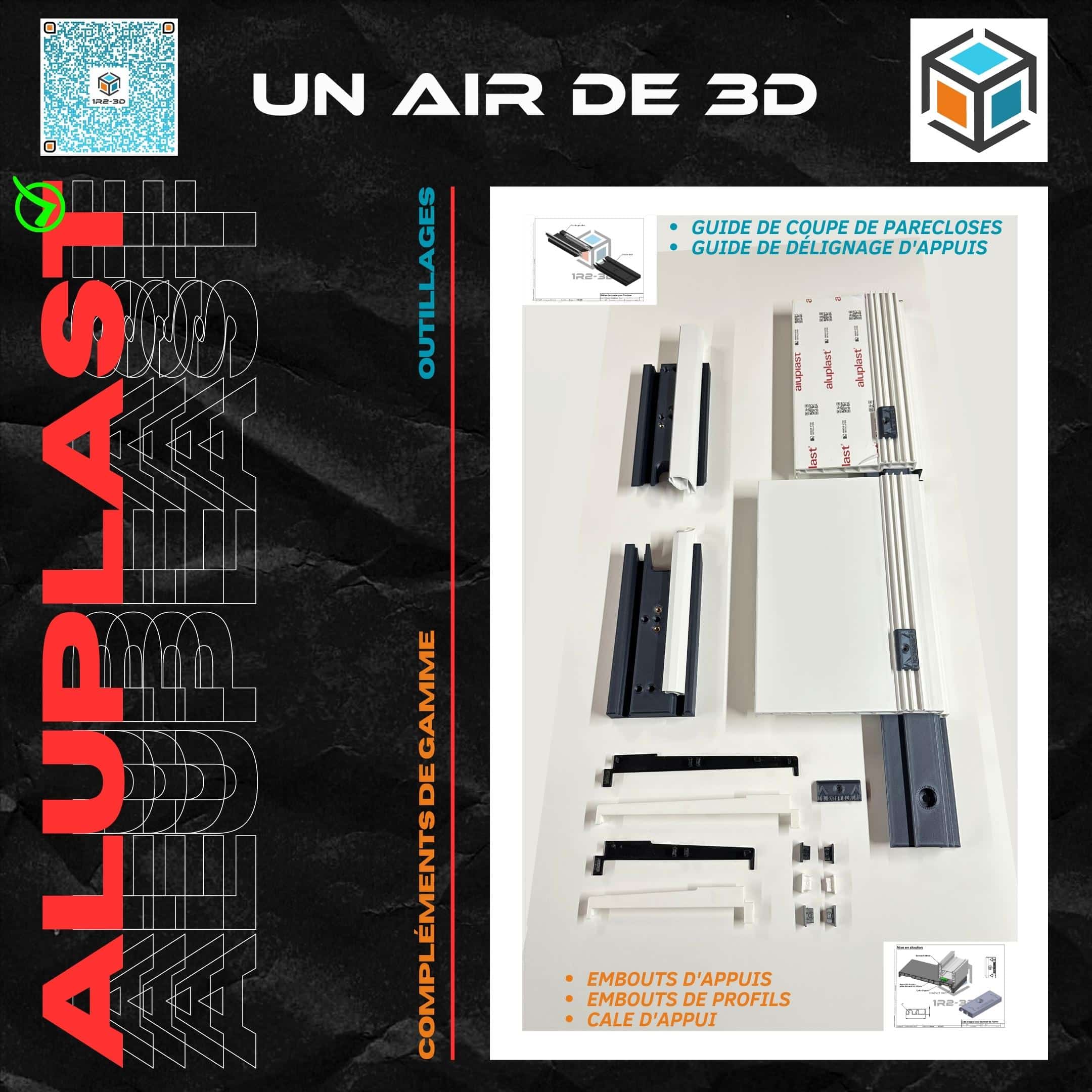 Présentation des accessoires pour la gamme Aluplast